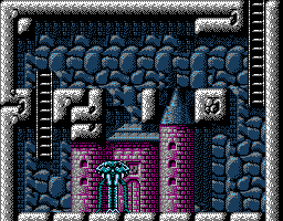Faxanadu sur Nes : le plan du palais du roi des nains (chateau de Fraternal)