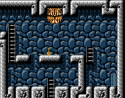 Faxanadu sur Nes : le plan du palais du roi des nains (chateau de Fraternal)