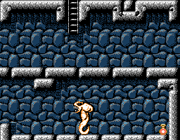 Faxanadu sur Nes : le plan du palais du roi des nains (chateau de Fraternal)