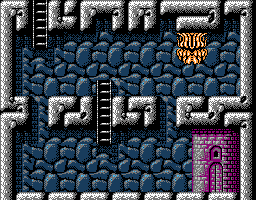 Faxanadu sur Nes : le plan du palais du roi des nains (chateau de Fraternal)