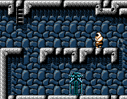 Faxanadu sur Nes : le plan du palais du roi des nains (chateau de Fraternal)
