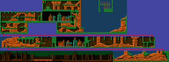 Faxanadu sur Nes - les cartes (plans)