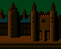 Faxanadu sur Nes : Plan du monde extérieur - La carte de la plaine de départ