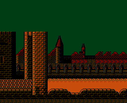 Faxanadu sur Nes : Plan du monde extérieur - La carte de la plaine de départ