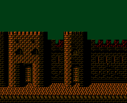 Faxanadu sur Nes : Plan du monde extérieur - La carte de la plaine de départ