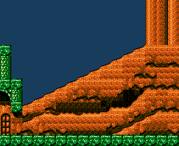 Faxanadu sur Nes : Plan du monde extérieur - La carte de la plaine de départ