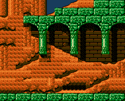 Faxanadu sur Nes : Plan du monde extérieur - La carte de la plaine de départ