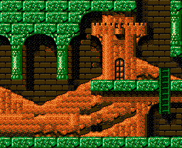 Faxanadu sur Nes : Plan du monde extérieur - La carte de la plaine de départ