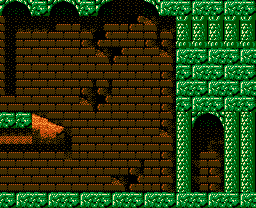 Faxanadu sur Nes : Plan du monde extérieur - La carte de la plaine de départ