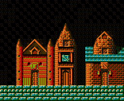 Faxanadu sur Nes : Plan du monde extérieur - La carte de la plaine de départ