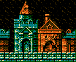 Faxanadu sur Nes : Plan du monde extérieur - La carte de la plaine de départ
