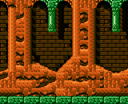 Faxanadu sur Nes : Plan du monde extérieur - La carte de la plaine de départ