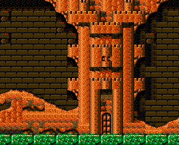 Faxanadu sur Nes : Plan du monde extérieur - La carte de la plaine de départ