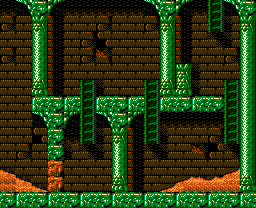 Faxanadu sur Nes : Plan du monde extérieur - La carte de la plaine de départ