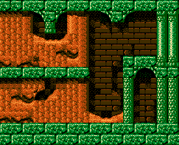 Faxanadu sur Nes : Plan du monde extérieur - La carte de la plaine de départ