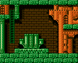 Faxanadu sur Nes : Plan du monde extérieur - La carte de la plaine de départ