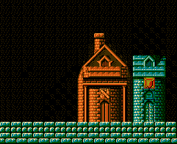 Faxanadu sur Nes : Plan du monde extérieur - La carte de la plaine de départ