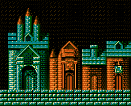 Faxanadu sur Nes : Plan du monde extérieur - La carte de la plaine de départ