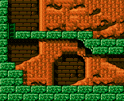 Faxanadu sur Nes : Plan du monde extérieur - La carte de la plaine de départ