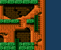 Faxanadu sur Nes : Plan du monde extérieur - La carte de la plaine de départ