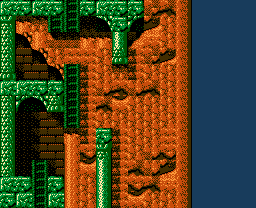 Faxanadu sur Nes : Plan du monde extérieur - La carte de la plaine de départ