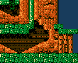 Faxanadu sur Nes : Plan du monde extérieur - La carte de la plaine de départ