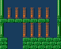 Faxanadu sur Nes : Plan du monde extérieur - La carte de la plaine de départ