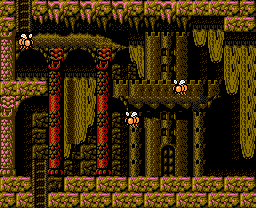 Faxanadu sur Nes : le plan du palais de la fontaine (tour de la forteresse)