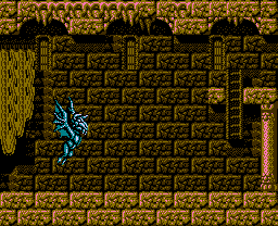 Faxanadu sur Nes : le plan du palais de la fontaine (tour de la forteresse)