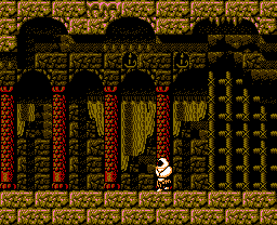 Faxanadu sur Nes : le plan du palais de la fontaine (tour de la forteresse)