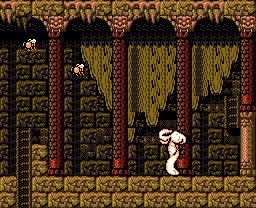 Faxanadu sur Nes : le plan du palais de la fontaine (tour de la forteresse)