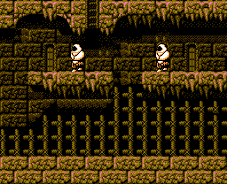 Faxanadu sur Nes : le plan du palais de la fontaine (tour de la forteresse)