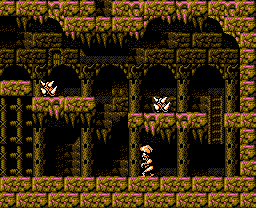 Faxanadu sur Nes : le plan du palais de la fontaine (tour de la forteresse)