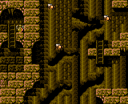 Faxanadu sur Nes : le plan du palais de la fontaine (tour de la forteresse)