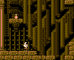 Faxanadu sur Nes : le plan du palais de la fontaine (tour de la forteresse)