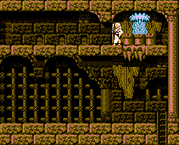 Faxanadu sur Nes : le plan du palais de la fontaine (tour de la forteresse)