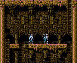 Faxanadu sur Nes : le plan du palais de la fontaine (tour de la forteresse)