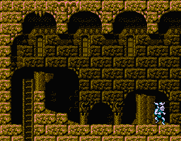 Faxanadu sur Nes : le plan du premier palais de la plaine (tour de Trunk)