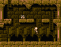 Faxanadu sur Nes : le plan du premier palais de la plaine (tour de Trunk)