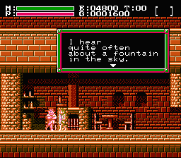 Soluce de Faxanadu sur Nes : Partie 2 - Plaine : L'activation des fontaines