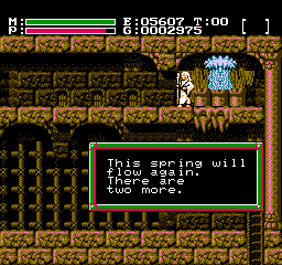 Soluce de Faxanadu sur Nes : Partie 2 - Plaine : L'activation des fontaines