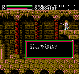 Soluce de Faxanadu sur Nes : Partie 2 - Plaine : L'activation des fontaines