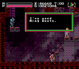 Soluce de Faxanadu sur Nes : Partie 3 - L'arrivée dans les brumes