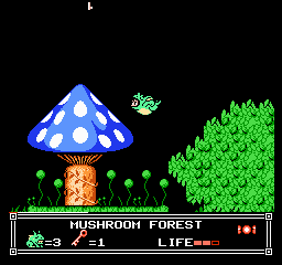 Soluce de Little Nemo Dream Master sur Nes : Niveau 1 - Mushroom Forest