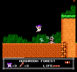 Soluce de Little Nemo Dream Master sur Nes : Niveau 1 - Mushroom Forest