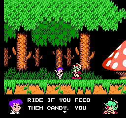Soluce de Little Nemo Dream Master sur Nes : Niveau 1 - Mushroom Forest