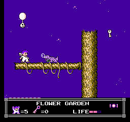 Soluce de Little Nemo Dream Master sur Nes : Niveau 2 - Flower Garden