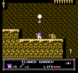 Soluce de Little Nemo Dream Master sur Nes : Niveau 2 - Flower Garden