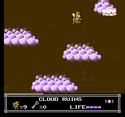 Soluce de Little Nemo Dream Master sur Nes : Niveau 6 - Cloud Ruins