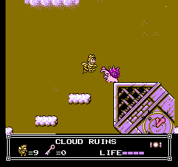 Soluce de Little Nemo Dream Master sur Nes : Niveau 6 - Cloud Ruins